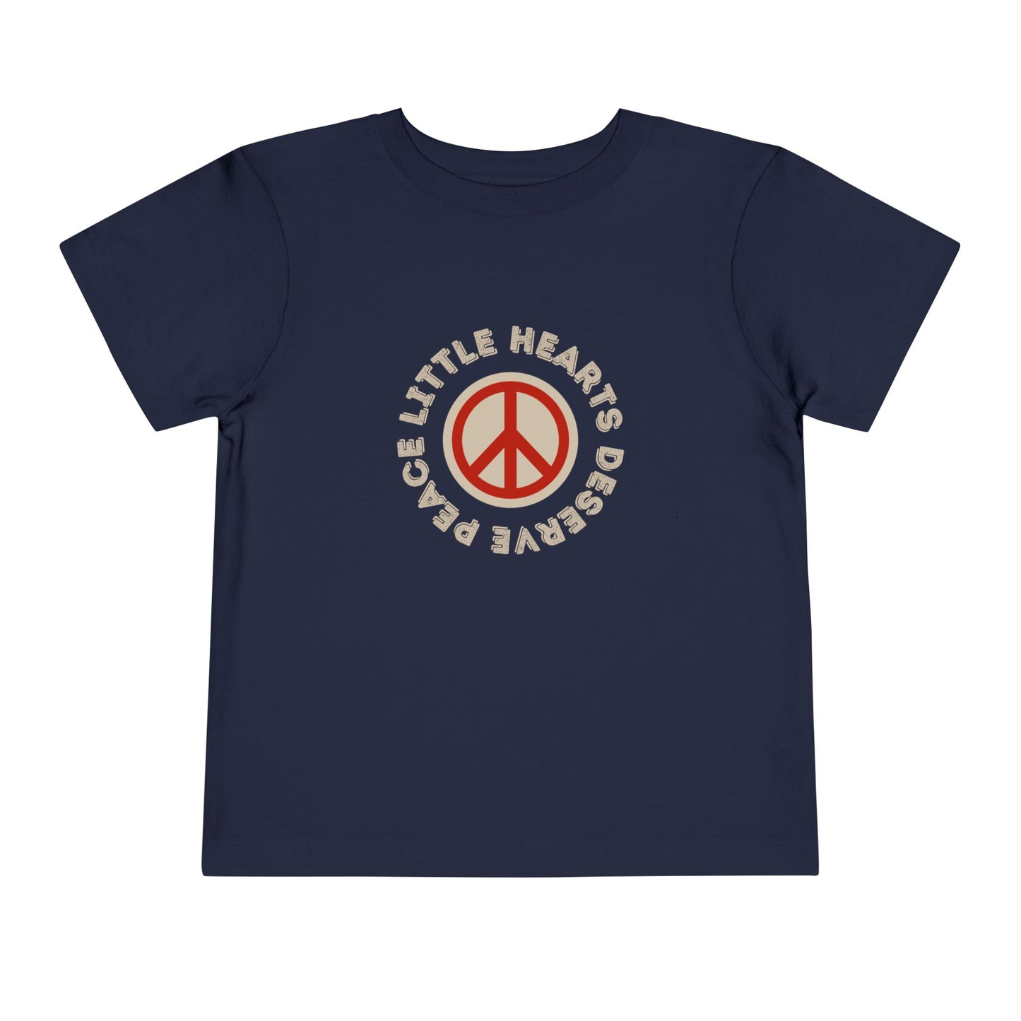 Little Hearts Deserve Peace - Unisex Toddler/Kids - Front Print on Light & Dark Tees👕