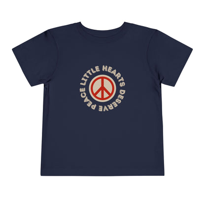 Little Hearts Deserve Peace - Unisex Toddler/Kids - Front Print on Light & Dark Tees👕