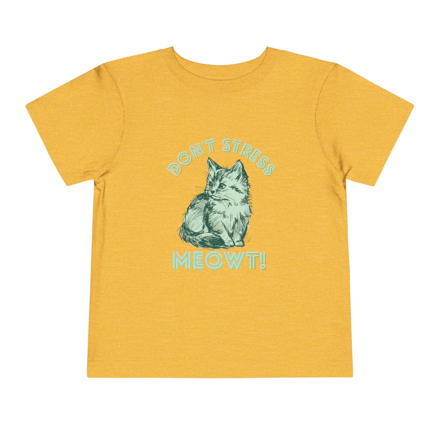 Stress Meowt - Unisex Toddler/Kid - Front  Print on Light & Dark Tees 👕