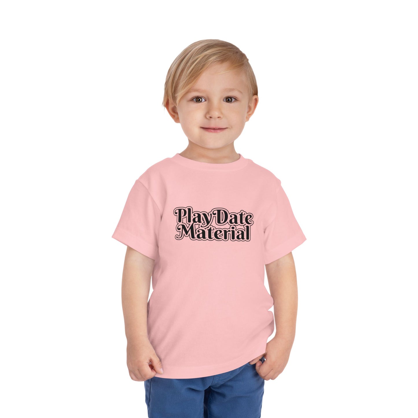 Play Date Material - Toddler/Kid - Front Print on Light & Dark Tees👕