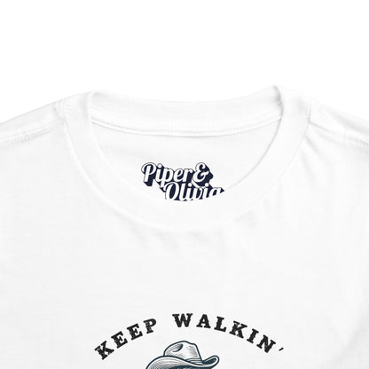 Keep Walkin Cowboy - Unisex Toddler/Kid - Front Print on Light & Dark Tees👕