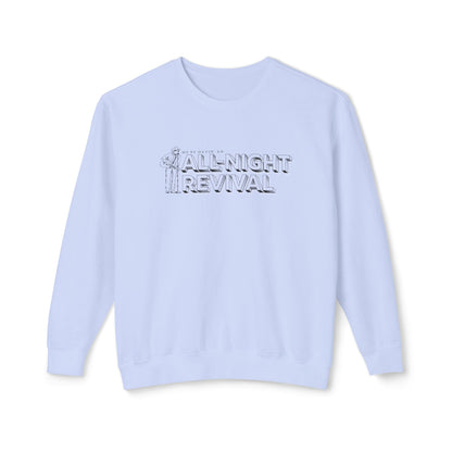 All Night Revival - Unisex - On Dark Lightweight Crewneck Sweatshirt 👕