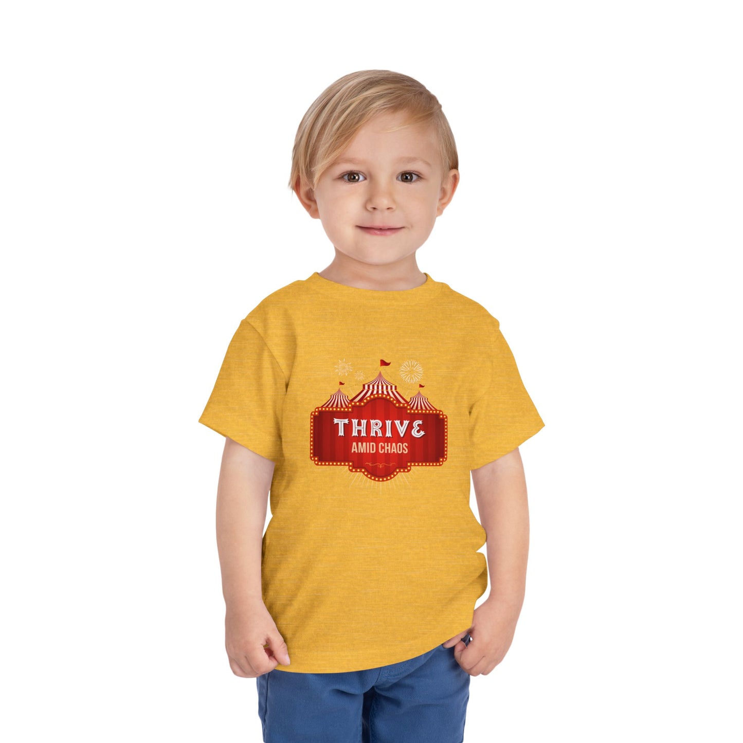 Thrive Amid Chaos - Unisex Toddler/Kid - Front  Print on Light & Dark Tees 👕