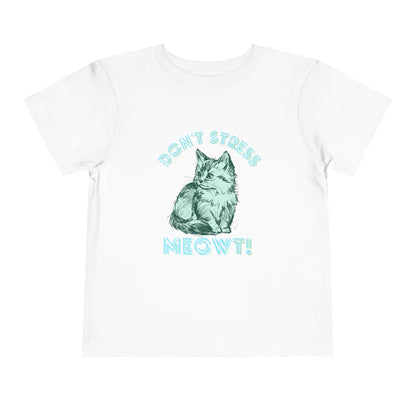 Stress Meowt - Unisex Toddler/Kid - Front  Print on Light & Dark Tees 👕