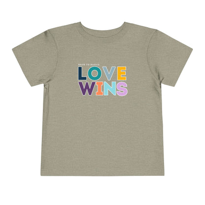 Love Wins - Unisex Toddler/Kid - Front Print on Light & Dark Tees👕