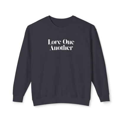 Love One Another - Unisex - On Dark Lightweight Crewneck Sweatshirt 👕