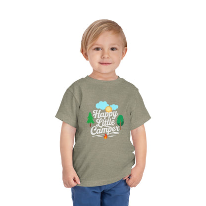 Happy Little Camper - Unisex Toddler/Kid - Front  Print on Light & Dark Tees 👕