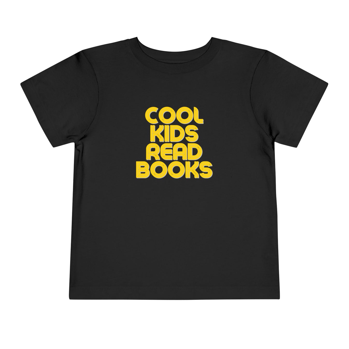 Cool Kids Read Books - Unisex Toddler/Kid - Front Print on Light & Dark Tees👕