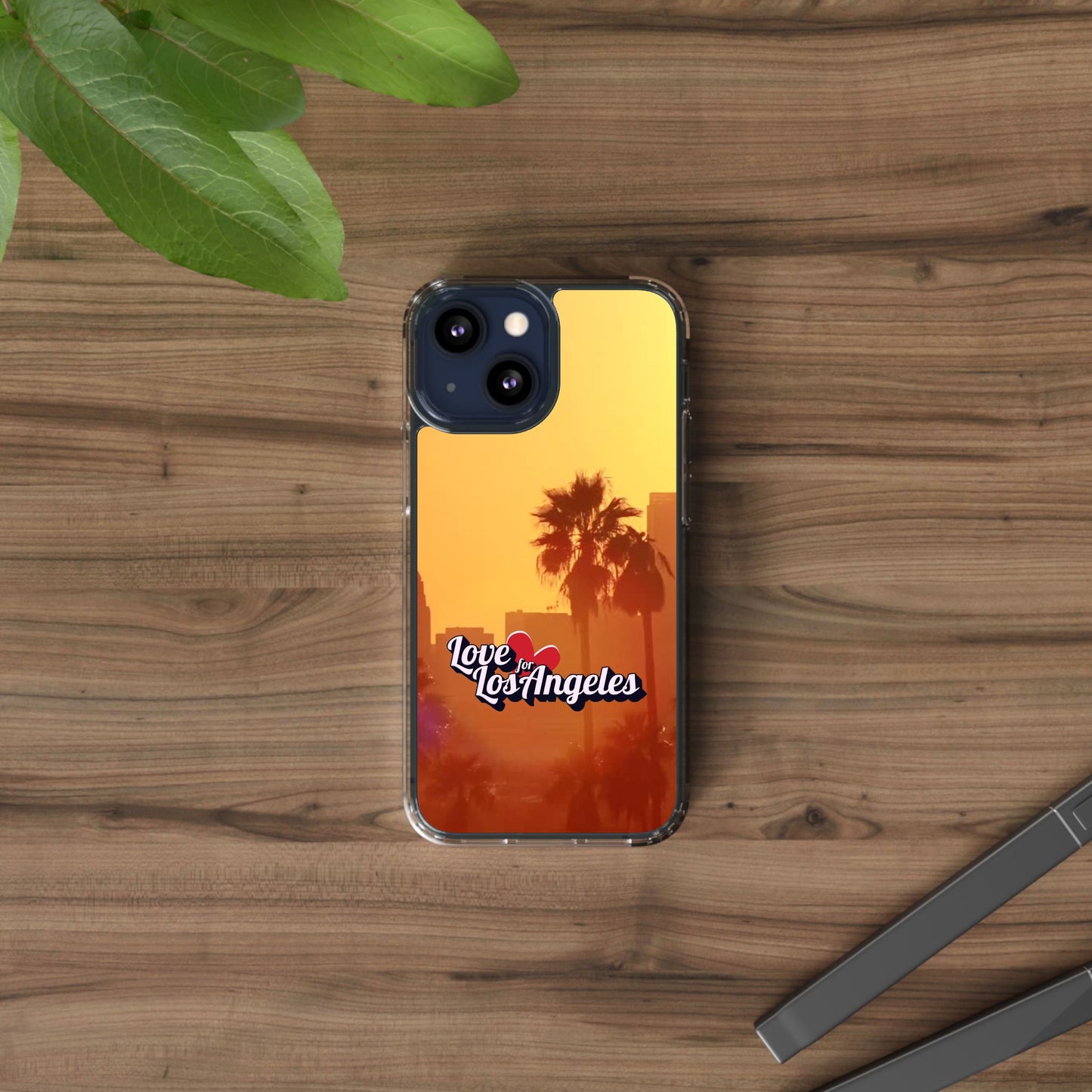 Love 4 Los Angeles  - Phone Case - Clear Cases with Sunset Design📱