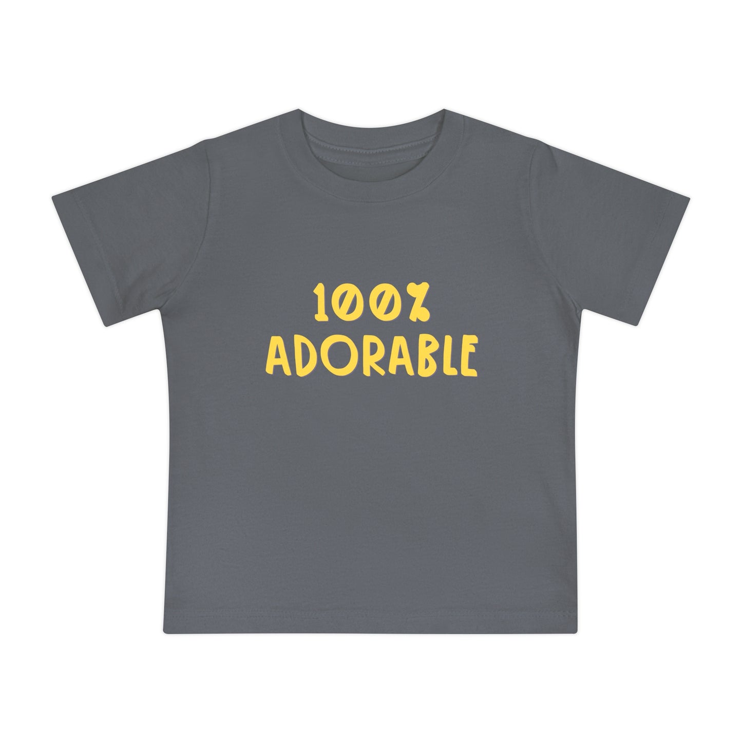 100% Adorable - Unisex Baby/Toddler - on Light & Dark Tees👕