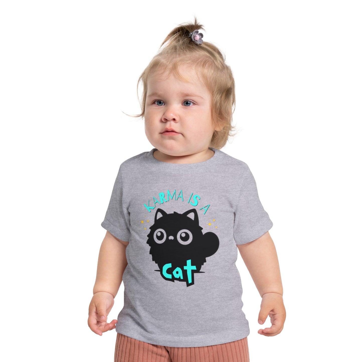 Karma is a Cat - Unisex Baby/Toddler - on Light & Dark Tees👕