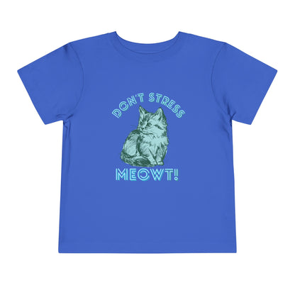 Stress Meowt - Unisex Toddler/Kid - Front  Print on Light & Dark Tees 👕