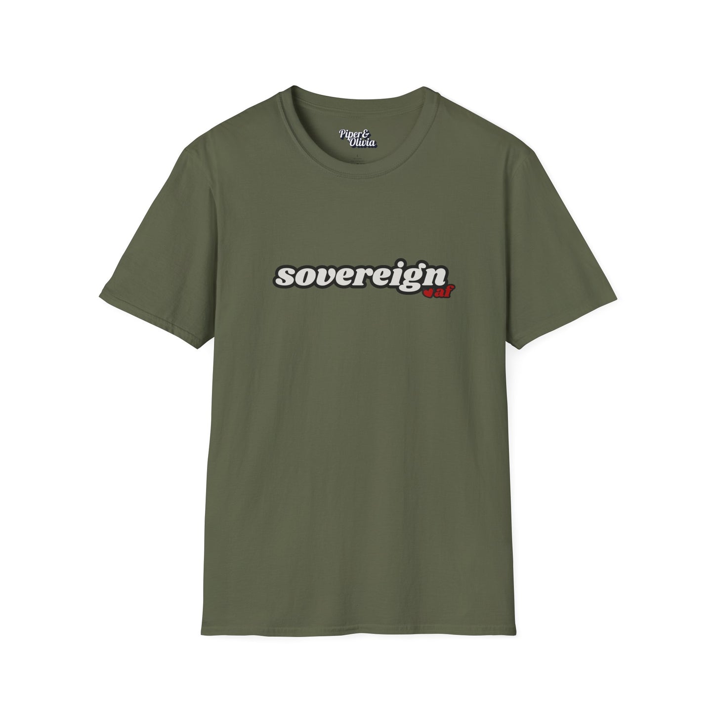 Sovereign AF - Unisex - On Dark and Light Colored Tee👕