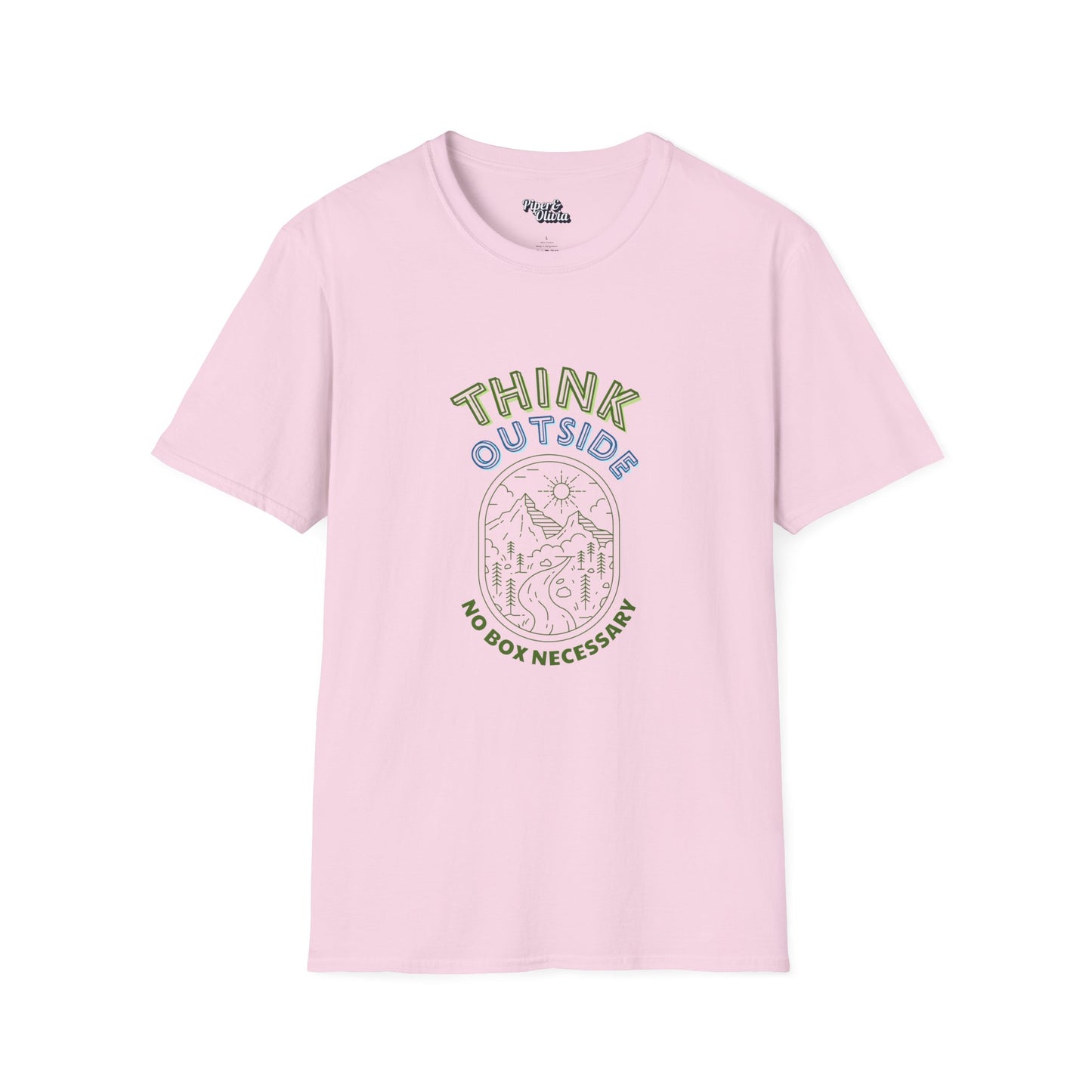 Think Outside - Unisex - On Dark and Light Colored Tee👕