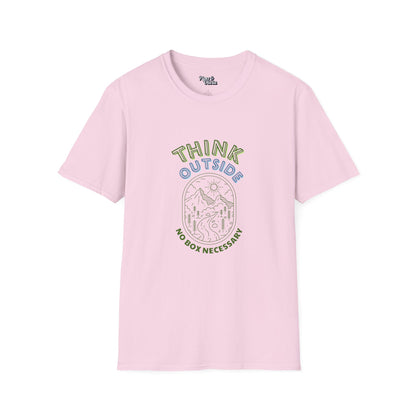 Think Outside - Unisex - On Dark and Light Colored Tee👕