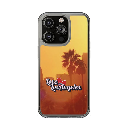 Love 4 Los Angeles  - Phone Case - Clear Cases with Sunset Design📱