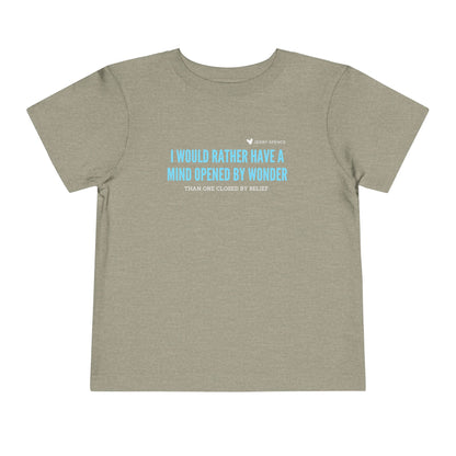 Mind Opened By Wonder - Unisex Toddler/Kid - Front Print on Light & Dark Tees👕