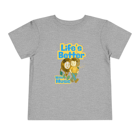 Life's Better - Unisex Toddler/Kid - Front  Print on Light & Dark Tees 👕
