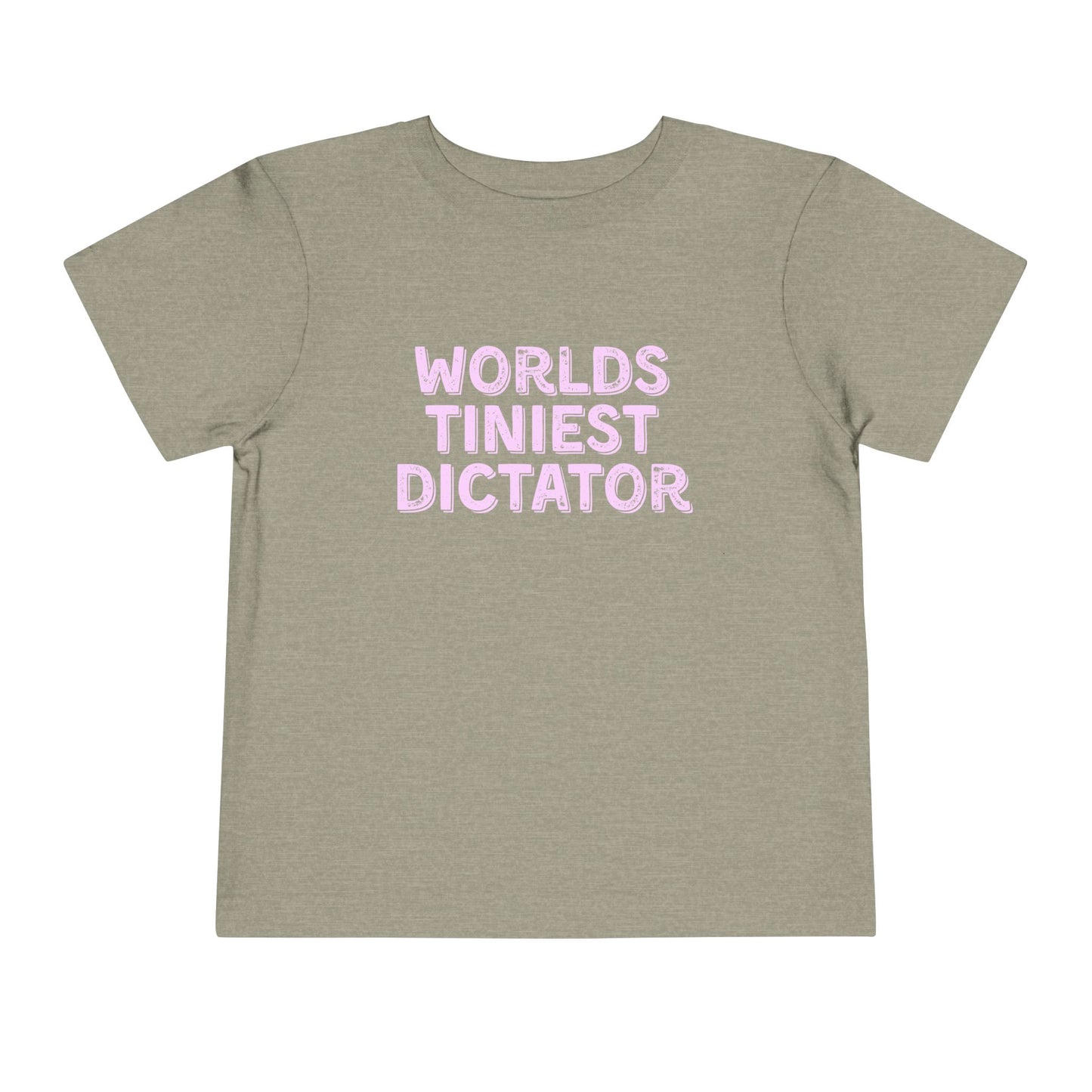 Tiniest Dictator - Unisex Toddler/Kid - Front & Back Print on Light & Dark Tees👕