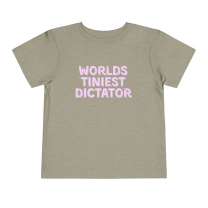 Tiniest Dictator - Unisex Toddler/Kid - Front & Back Print on Light & Dark Tees👕