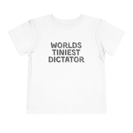 Tiniest Dictator - Unisex Toddler/Kid - Front & Back Print on Light & Dark Tees👕