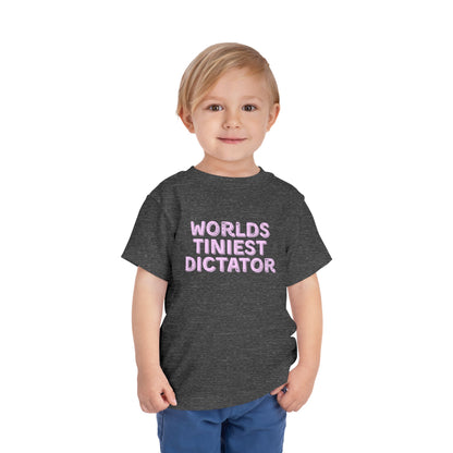 Tiniest Dictator - Unisex Toddler/Kid - Front & Back Print on Light & Dark Tees👕