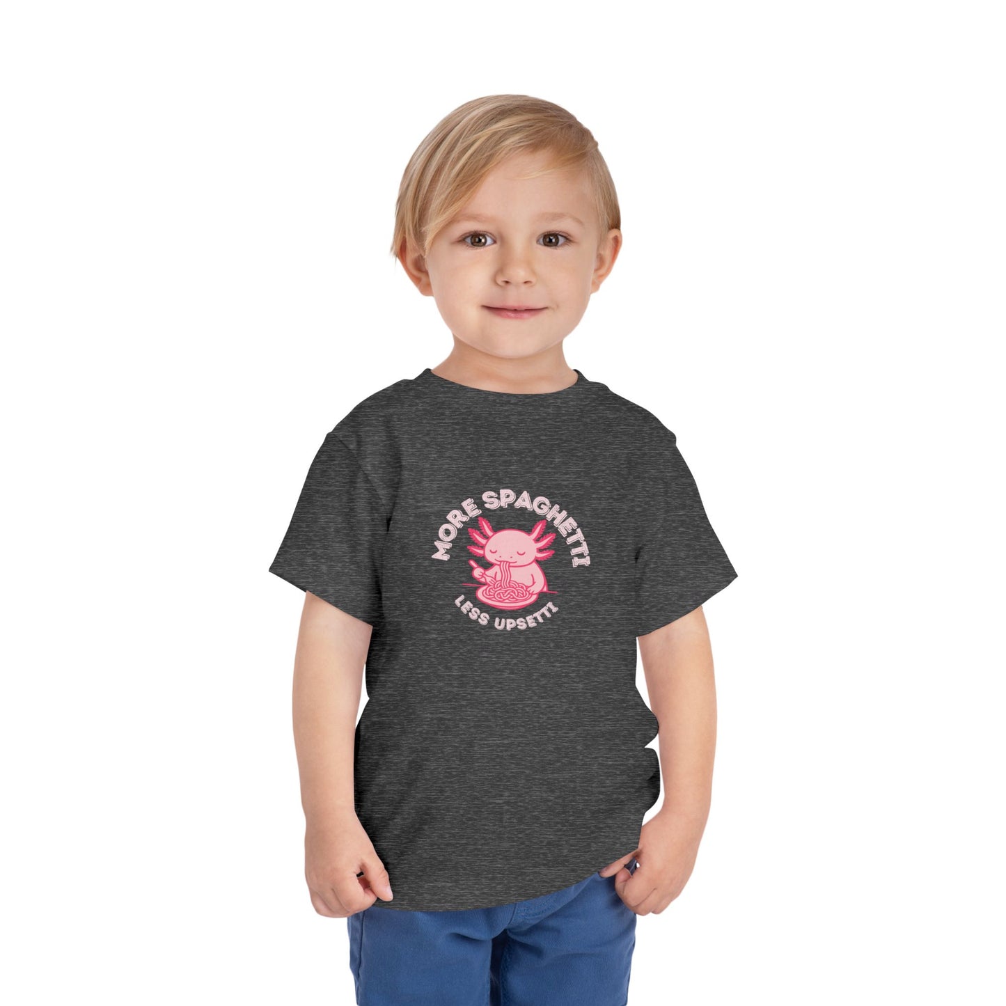 More Spaghetti - Unisex Toddler/Kid - Front Print on Light & Dark Tees👕