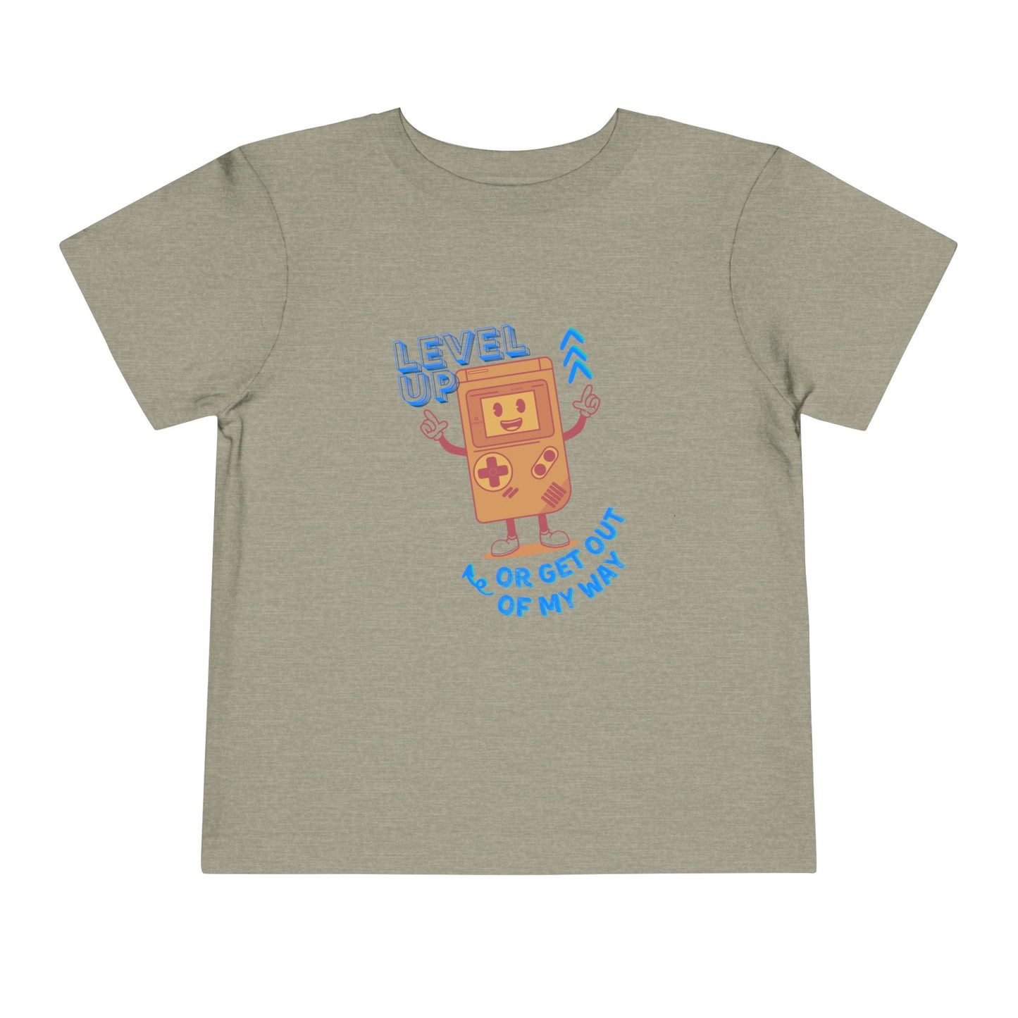 Level Up - Unisex Toddler/Kid - Front  Print on Light & Dark Tees 👕