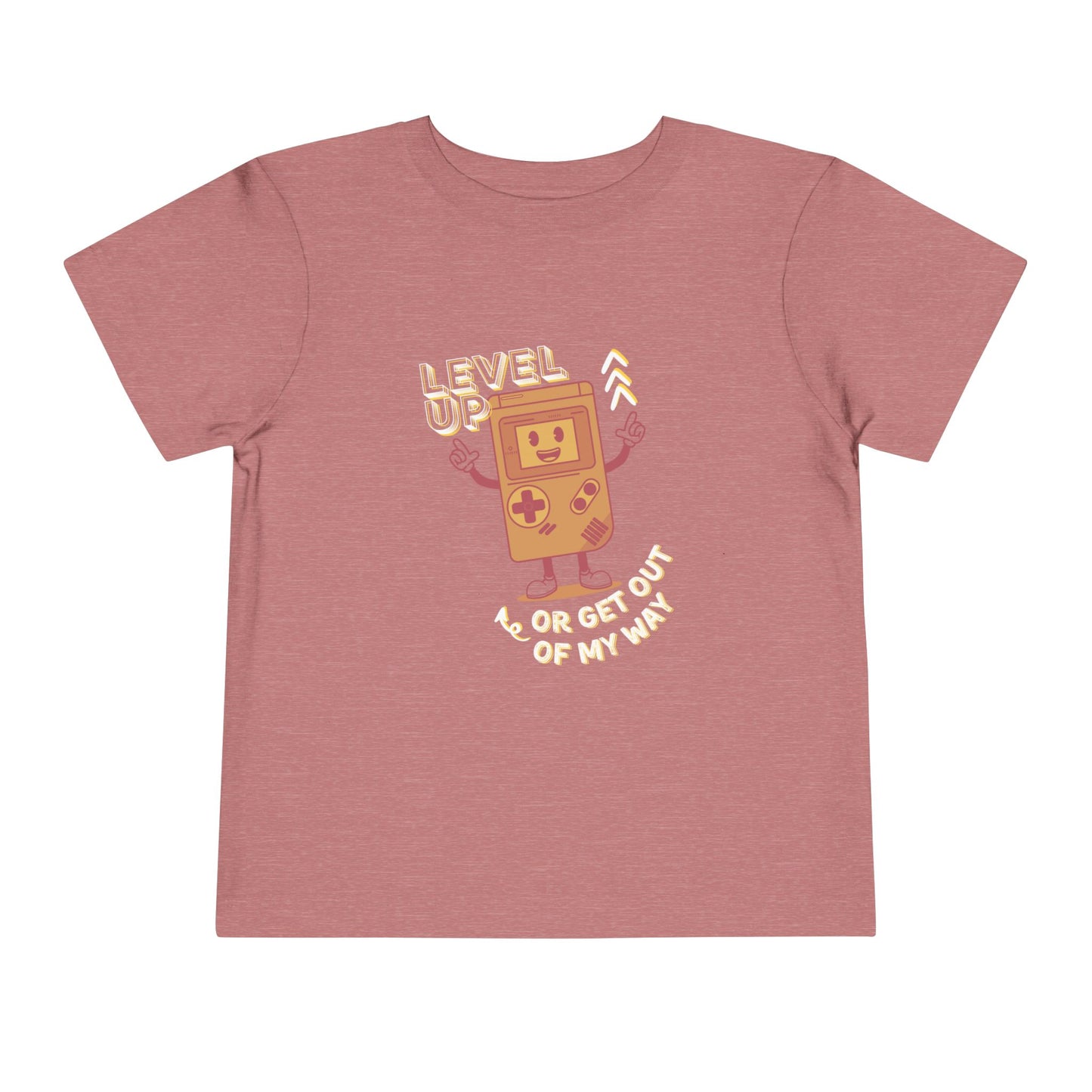 Level Up - Unisex Toddler/Kid - Front  Print on Light & Dark Tees 👕