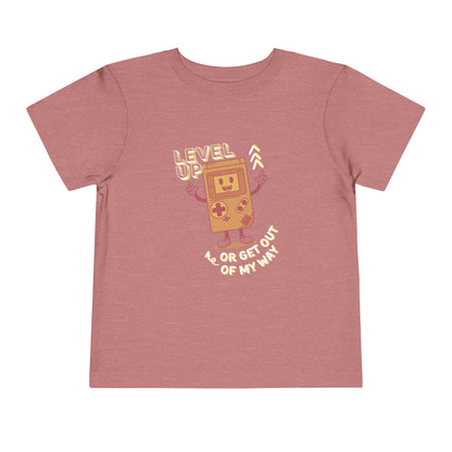 Level Up - Unisex Toddler/Kid - Front  Print on Light & Dark Tees 👕