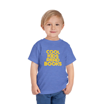 Cool Kids Read Books - Unisex Toddler/Kid - Front Print on Light & Dark Tees👕