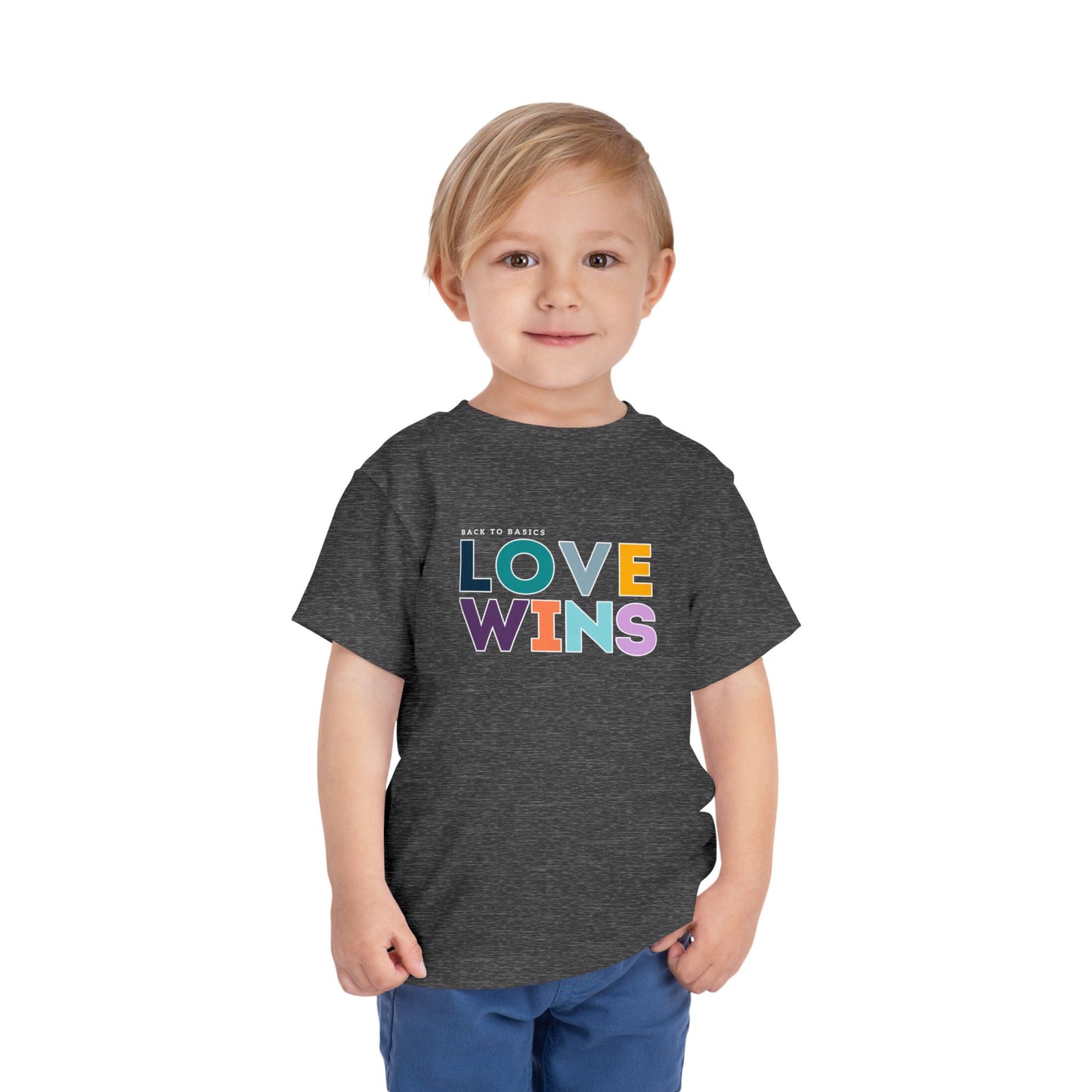 Love Wins - Unisex Toddler/Kid - Front Print on Light & Dark Tees👕