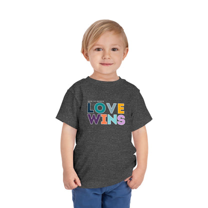 Love Wins - Unisex Toddler/Kid - Front Print on Light & Dark Tees👕