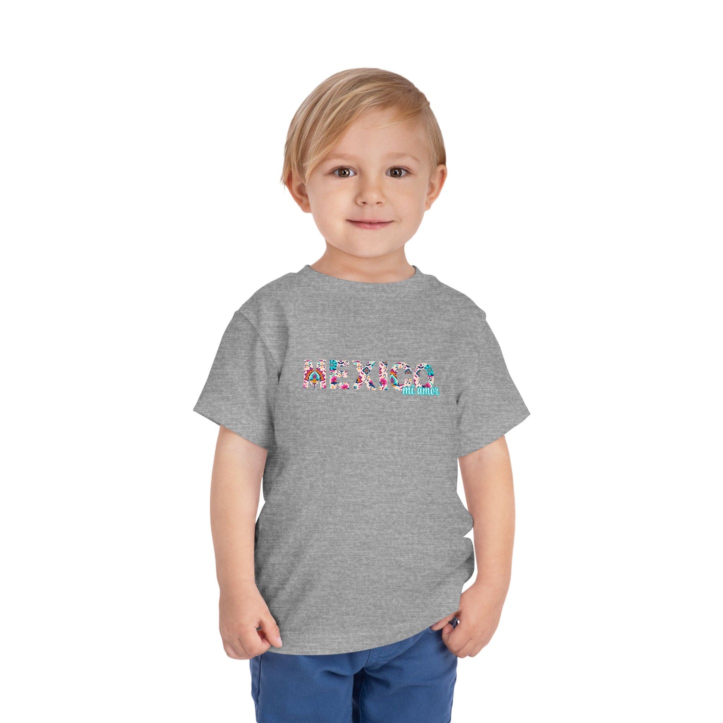 México Mi Amor - Unisex Toddler/Kid - Front Print on Light & Dark Tees👕