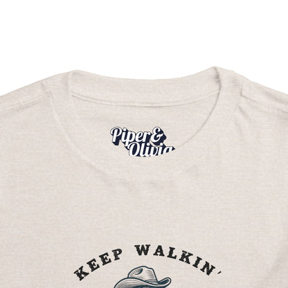 Keep Walkin Cowboy - Unisex Toddler/Kid - Front Print on Light & Dark Tees👕