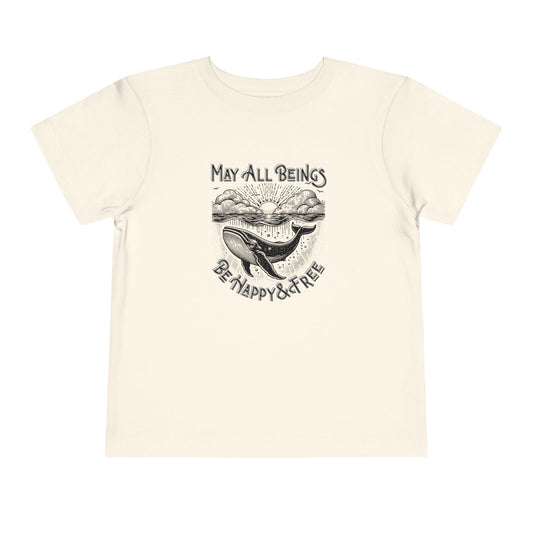 Happy & Free - Unisex Toddler/Kid - Front Print on Light & Dark Tees👕