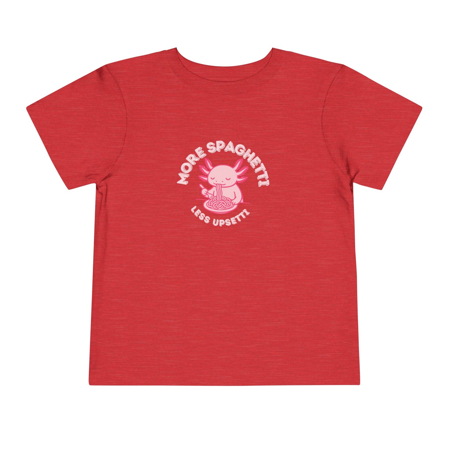 More Spaghetti - Unisex Toddler/Kid - Front Print on Light & Dark Tees👕