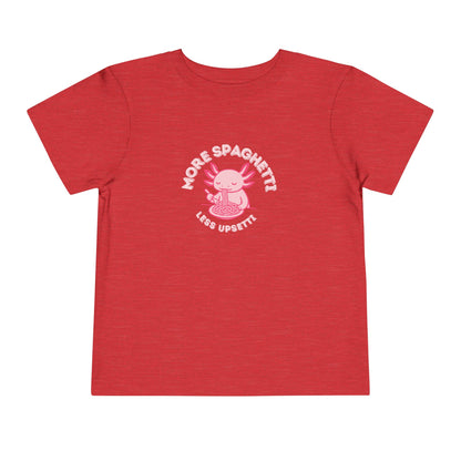 More Spaghetti - Unisex Toddler/Kid - Front Print on Light & Dark Tees👕
