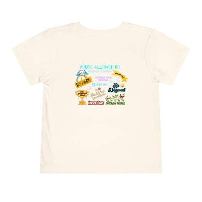 You're Allowed To - Unisex Toddler/Kid - Front & Back Print on Light & Dark Tees👕