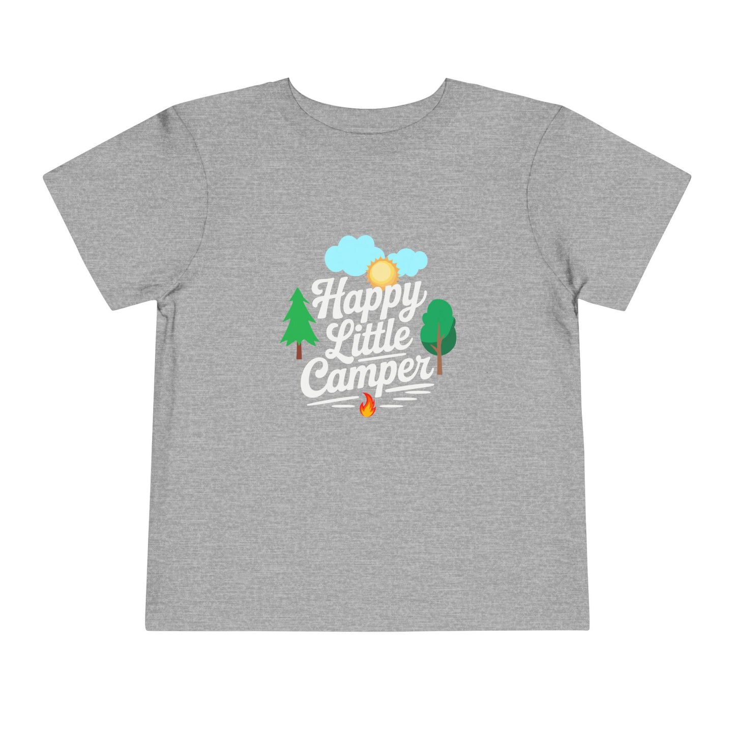 Happy Little Camper - Unisex Toddler/Kid - Front  Print on Light & Dark Tees 👕
