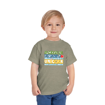 Be A Unicorn - Unisex Toddler/Kid - Front Print on Light & Dark Tees👕
