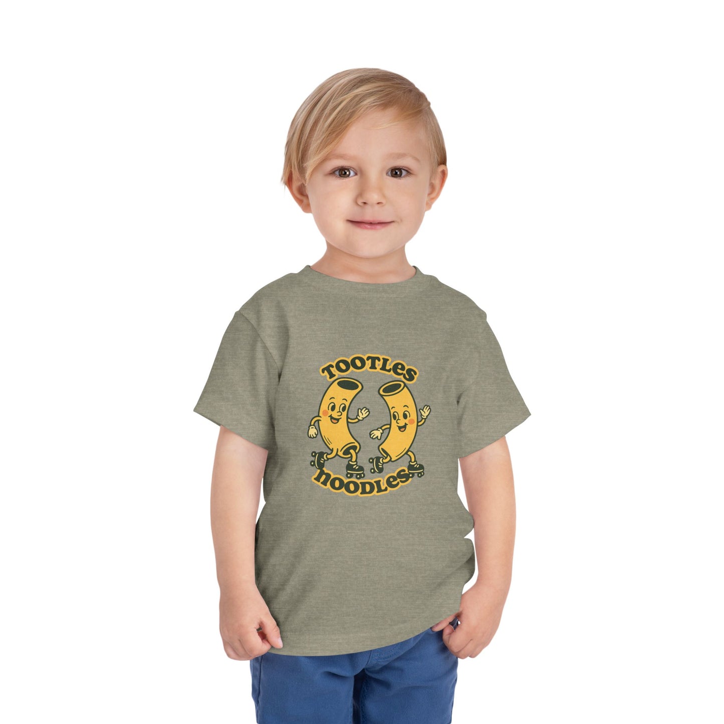 Tootles Noodles - Unisex Toddler/Kid - Front  Print on Light & Dark Tees 👕