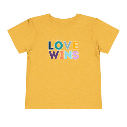 Love Wins - Unisex Toddler/Kid - Front Print on Light & Dark Tees👕