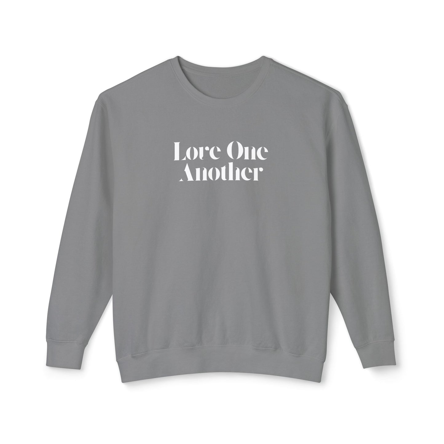Love One Another - Unisex - On Dark Lightweight Crewneck Sweatshirt 👕