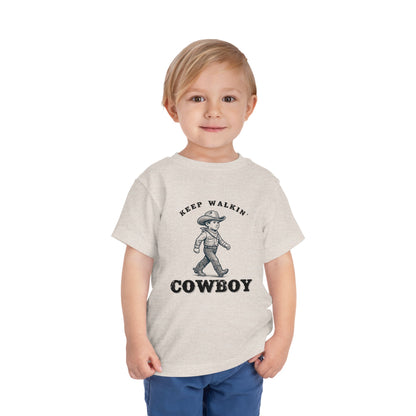 Keep Walkin Cowboy - Unisex Toddler/Kid - Front Print on Light & Dark Tees👕