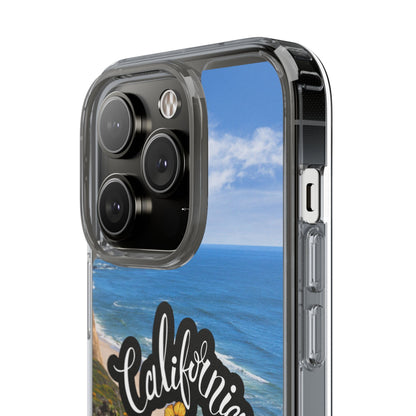 Rebuild California  - Phone Case - Clear Cases with Sunset Design📱