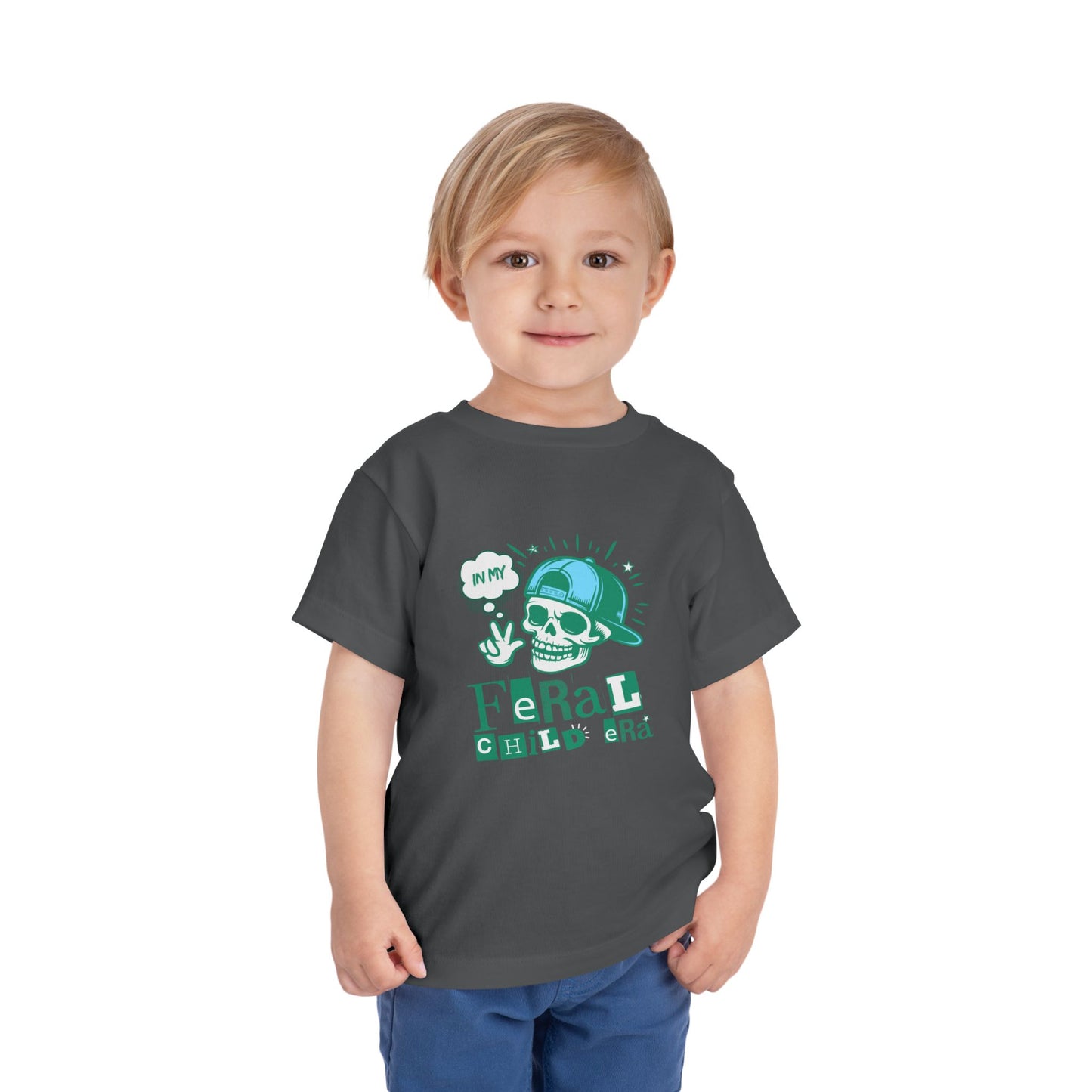 Feral Child - Unisex Toddler/Kid - Front  Print on Light & Dark Tees 👕
