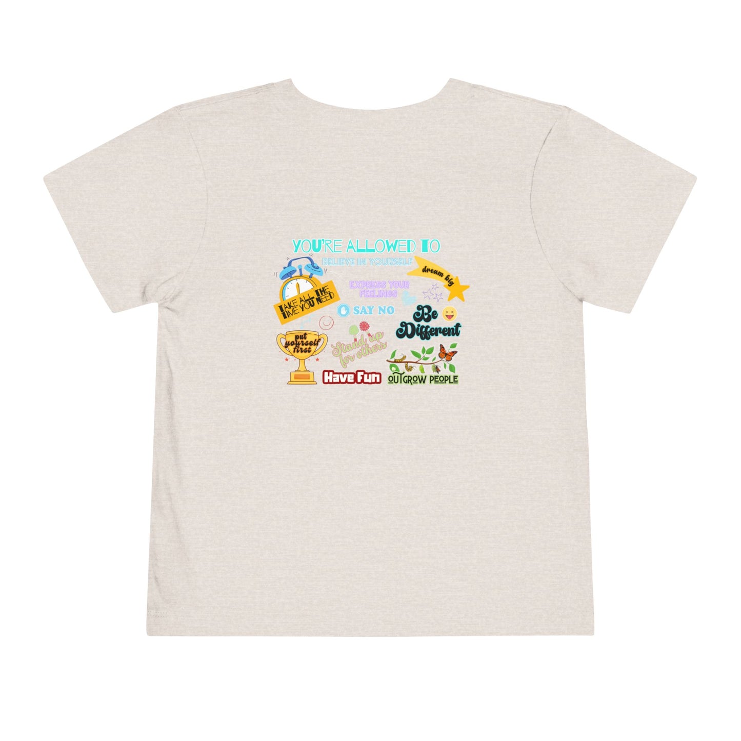 You're Allowed To - Unisex Toddler/Kid - Front & Back Print on Light & Dark Tees👕