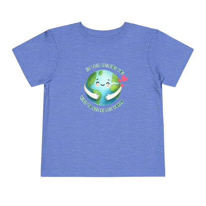 Be The Change - Unisex Toddler/Kid - Front Print on Light & Dark Tees👕
