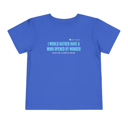 Mind Opened By Wonder - Unisex Toddler/Kid - Front Print on Light & Dark Tees👕